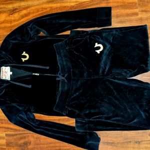 True religion velour track suit